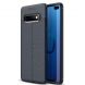 Защитный чехол Deexe Leather Cover для Samsung Galaxy S10 Plus - Dark Blue. Фото 1 из 10
