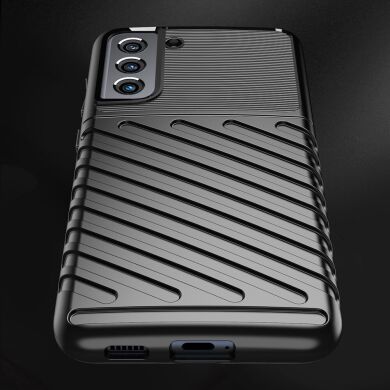 Защитный чехол Deexe Thunder Series для Samsung Galaxy S21 FE (G990) - Blue