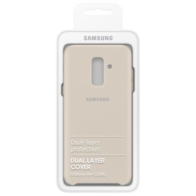 Захисний чохол Dual Layer Cover для Samsung Galaxy A6+ 2018 (A605) EF-PA605CFEGRU - Gold