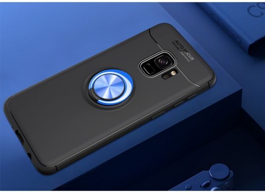 Защитный чехол UniCase Magnetic Ring для Samsung Galaxy S9 (G960) - Black / Blue