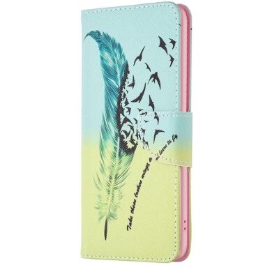 Чехол-книжка Deexe Color Wallet для Samsung Galaxy A15 (A155) - Feather and Birds