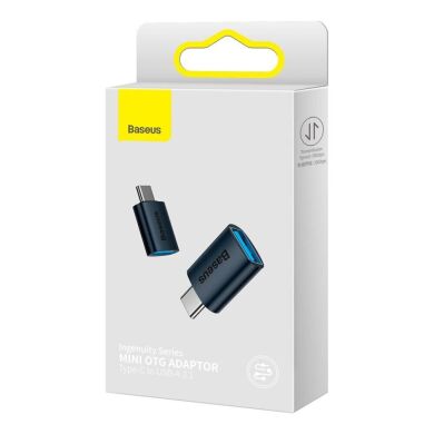 Адаптер Baseus Ingenuity Series Type-C Male to USB 3.1 Female - Blue