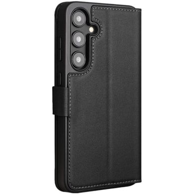 Кожаный чехол QIALINO Leather Stand для Samsung Galaxy S24 (S921) - Black