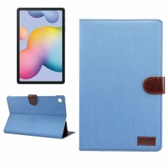 Чехол Deexe Jeans Style для Samsung Galaxy Tab S6 lite / S6 Lite (2022/2024) - Baby Blue