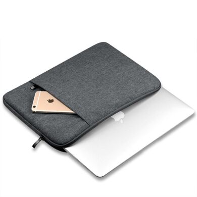Чехол Deexe Nylon Case для планшетов и ноутбуков диагональю до 13 дюймов - Dark Grey