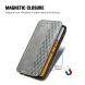 Чехол Deexe Rhombus Wallet для Samsung Galaxy A03 Core (A032) - Black. Фото 7 из 10