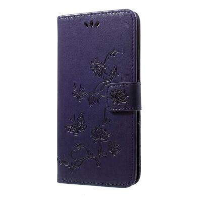 Чехол-книжка UniCase Flower Pattern для Samsung Galaxy A50 (A505) / A30s (A307) / A50s (A507) - Dark Purple