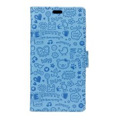 Чехол-книжка UniCase Graffiti Pattern для Samsung Galaxy J2 Core (J260) - Blue