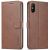 Чехол LC.IMEEKE Wallet Case для Samsung Galaxy A02 (A022) - Brown