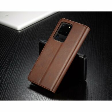Чехол LC.IMEEKE Wallet Case для Samsung Galaxy S20 Ultra (G988) - Coffee
