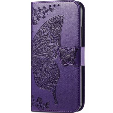 Чехол UniCase Butterfly Pattern для Samsung Galaxy A24 (A245) - Purple