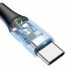 Дата-кабель BASEUS Intelligent Power Type-C to USB (3A, 1m) - Black. Фото 4 из 24
