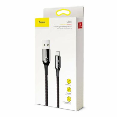 Дата-кабель BASEUS Intelligent Power Type-C to USB (3A, 1m) - Black