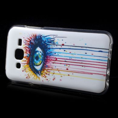 Силиконовая накладка Deexe Life Style для Samsung Galaxy J5 (J500) - Eyes