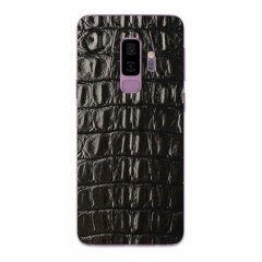 Шкіряна наклейка Glueskin для Samsung Galaxy S9+ (G965) - Black Alligator