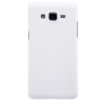 Пластиковый чехол NILLKIN Frosted Shield для Samsung Galaxy J2 Prime (G532) + пленка - White