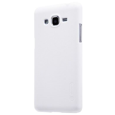 Пластиковый чехол NILLKIN Frosted Shield для Samsung Galaxy J2 Prime (G532) + пленка - White