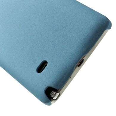 Пластиковая накладка Deexe Quicksand для Samsung Galaxy Note 4 (N910) - Light Blue