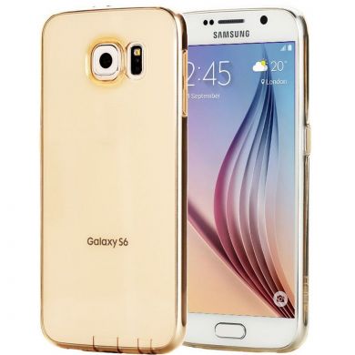 Силиконовая накладка ROCK Slim Jacket для Samsung Galaxy S6 (G920) - Gold