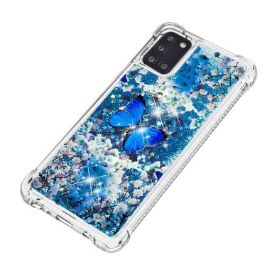 Силиконовый (TPU) чехол Deexe Fashion Glitter для Samsung Galaxy A31 (A315) - Butterfly