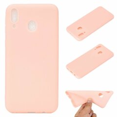 Силиконовый (TPU) чехол Deexe Matte Case для Samsung Galaxy A30 (A305) / A20 (A205) - Pink