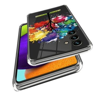 Силиконовый (TPU) чехол Deexe Pretty Glossy для Samsung Galaxy A54 (A546) - Colorful Tree