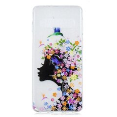 Силиконовый (TPU) чехол Deexe Pretty Glossy для Samsung Galaxy S10 (G973) - Flowered Beauty