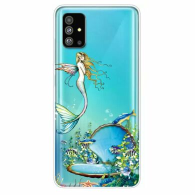 Силиконовый (TPU) чехол Deexe Pretty Glossy для Samsung Galaxy S20 Plus (G985) - Mermaid