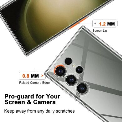 Силиконовый (TPU) чехол Deexe UltraThin для Samsung Galaxy S23 Ultra (S918) - Transparent