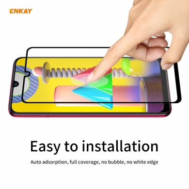 Защитное стекло ENKAY Full Glue для Samsung Galaxy M31 (M315) / Galaxy M21 (M215) - Black