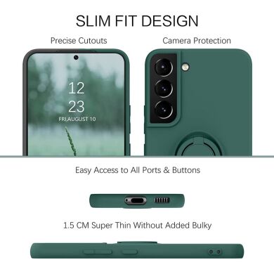Защитный чехол Deexe Color Shell для Samsung Galaxy S22 (S901) - Blackish Green