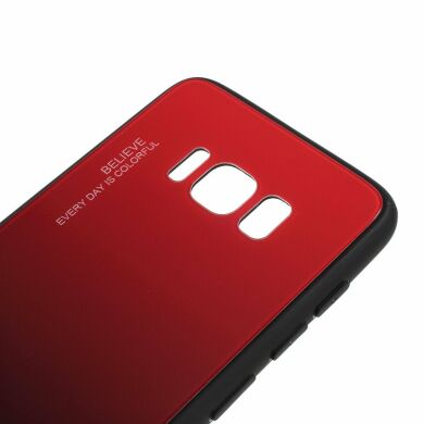Защитный чехол Deexe Gradient Color для Samsung Galaxy S8 (G950) - Red / Black