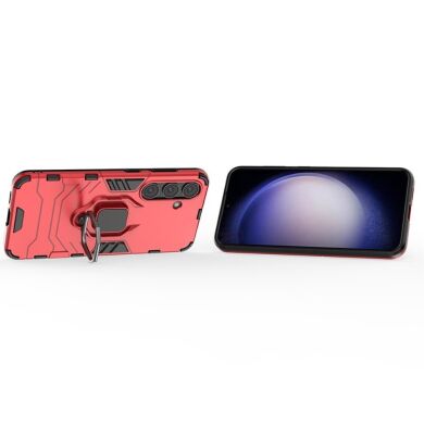 Защитный чехол Deexe Hybrid Case для Samsung Galaxy S24 - Red