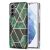 Защитный чехол Deexe Marble Pattern для Samsung Galaxy S21 - Green