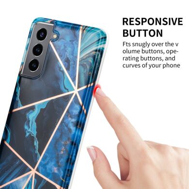 Защитный чехол Deexe Marble Pattern для Samsung Galaxy S21 - Pink