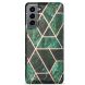 Защитный чехол Deexe Marble Pattern для Samsung Galaxy S21 - Green. Фото 2 из 8