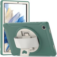 Защитный чехол Deexe Rotation Hybrid для Samsung Galaxy Tab A8 10.5 (X200/205) - Emerald Green