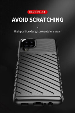 Защитный чехол Deexe Thunder Series для Samsung Galaxy A12 (A125) / A12 Nacho (A127) / M12 (M127) - Black