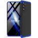 Защитный чехол GKK Double Dip Case для Samsung Galaxy S21 FE (G990) - Black / Blue. Фото 1 из 14