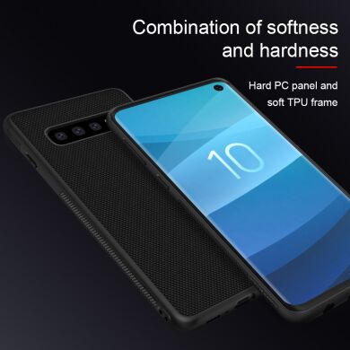 Защитный чехол NILLKIN Texture Hybrid Case для Samsung Galaxy S10 (G973) - Black