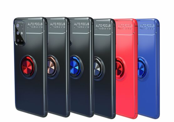 Защитный чехол UniCase Magnetic Ring для Samsung Galaxy A31 (A315) - Black / Blue