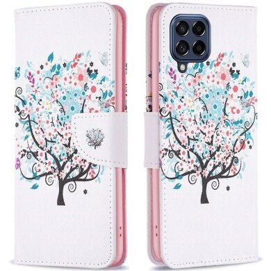 Чехол-книжка Deexe Color Wallet для Samsung Galaxy M53 (M536) - Flower Tree