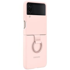 Защитный чехол Silicone Cover with Ring для Samsung Galaxy Flip 4 (EF-PF721TPEGUA) - Pink