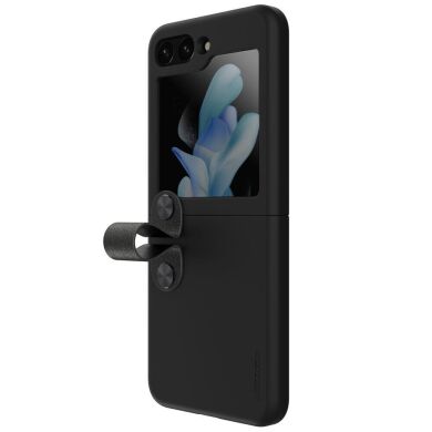 Защитный чехол NILLKIN Finger Strap Liquid Silicone Case для Samsung Galaxy Flip 5 - Black