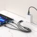 Кабель Hoco X76 4 в 1 USB to Type-C+Type-C+Lightning+MicroUSB (1m) - Black. Фото 9 из 9