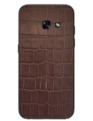 Кожаная наклейка Glueskin Brown Croco для Samsung Galaxy A3 (2017)