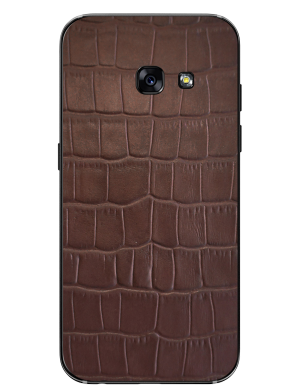 Кожаная наклейка Glueskin Brown Croco для Samsung Galaxy A3 (2017)