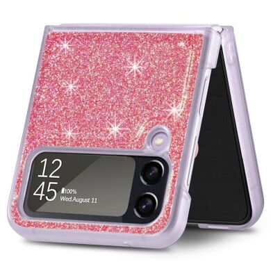 Защитный чехол Deexe Glitter Case для Samsung Galaxy Flip 4 - Pink