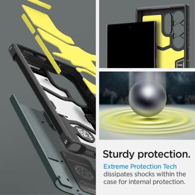 Защитный чехол Spigen (SGP) Tough Armor для Samsung Galaxy S24 Ultra (S928) - Dark Green