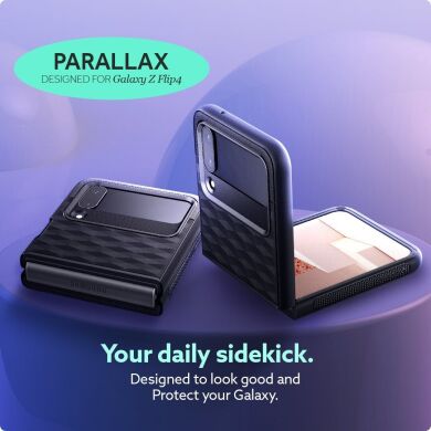 Защитный чехол Caseology Parallax (FF) by Spigen для Samsung Galaxy Flip 4 - Matte Black